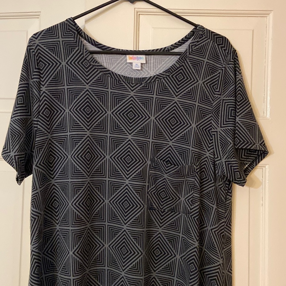 Lula Roe, XL, black and gray dress